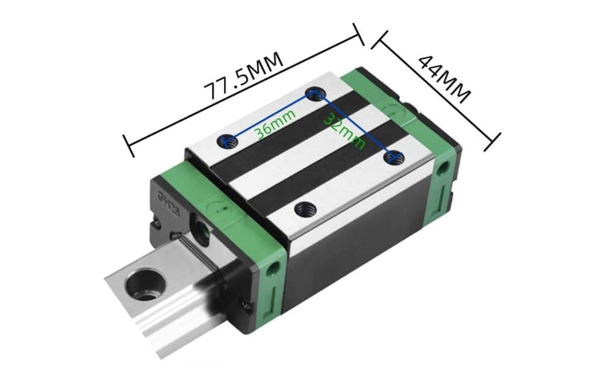 HGH20 Linear Guide Block Square Type Linear Motion Bearing Carriage for HGH20 Rail 3 HGH20 Linear Guide Block Square Type Linear Motion Bearing Carriage for HGH20 Rail - Image 3
