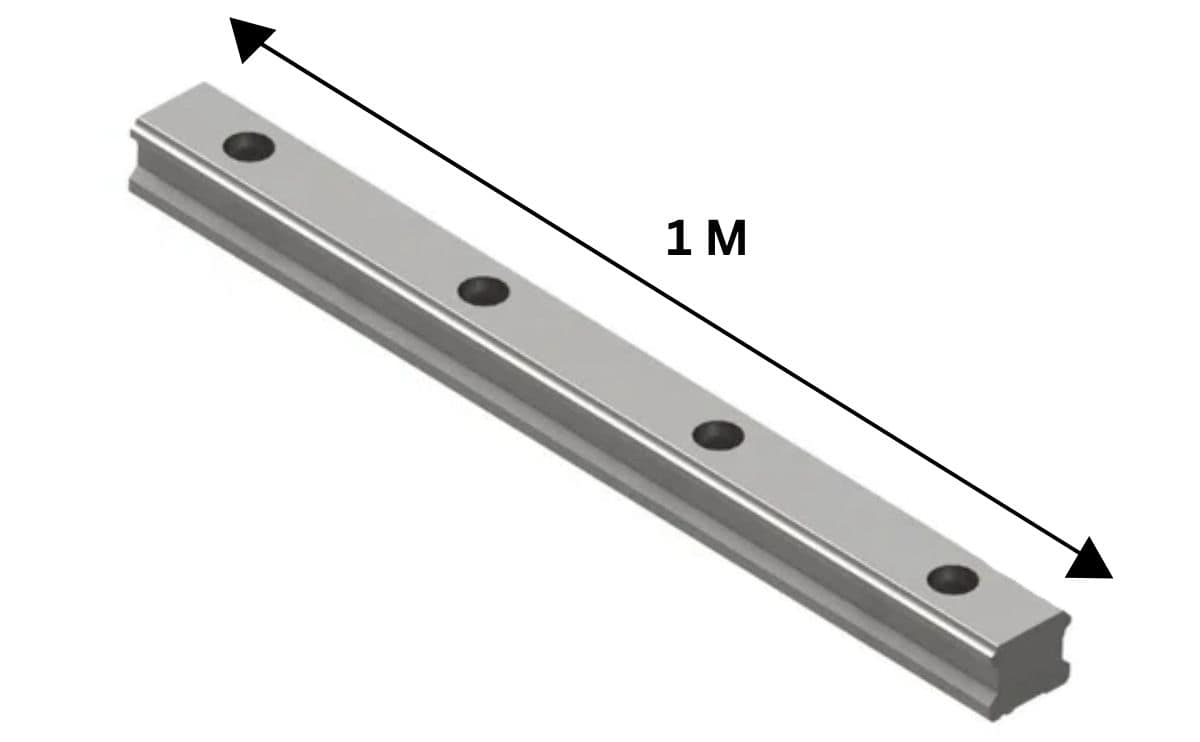 HGR25 Linear Guide Rail Length 1 Meter for Industrial Automation and CNC Machines 3 HGR25 Linear Guide Rail Length 1 Meter for Industrial Automation and CNC Machines - Image 3