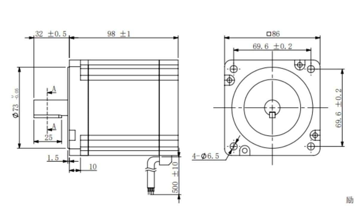 86AM120 Stepper Motor High Torque NEMA34 Motor for CNC 3 86AM120 Stepper Motor High Torque NEMA34 Motor for CNC - Image 3
