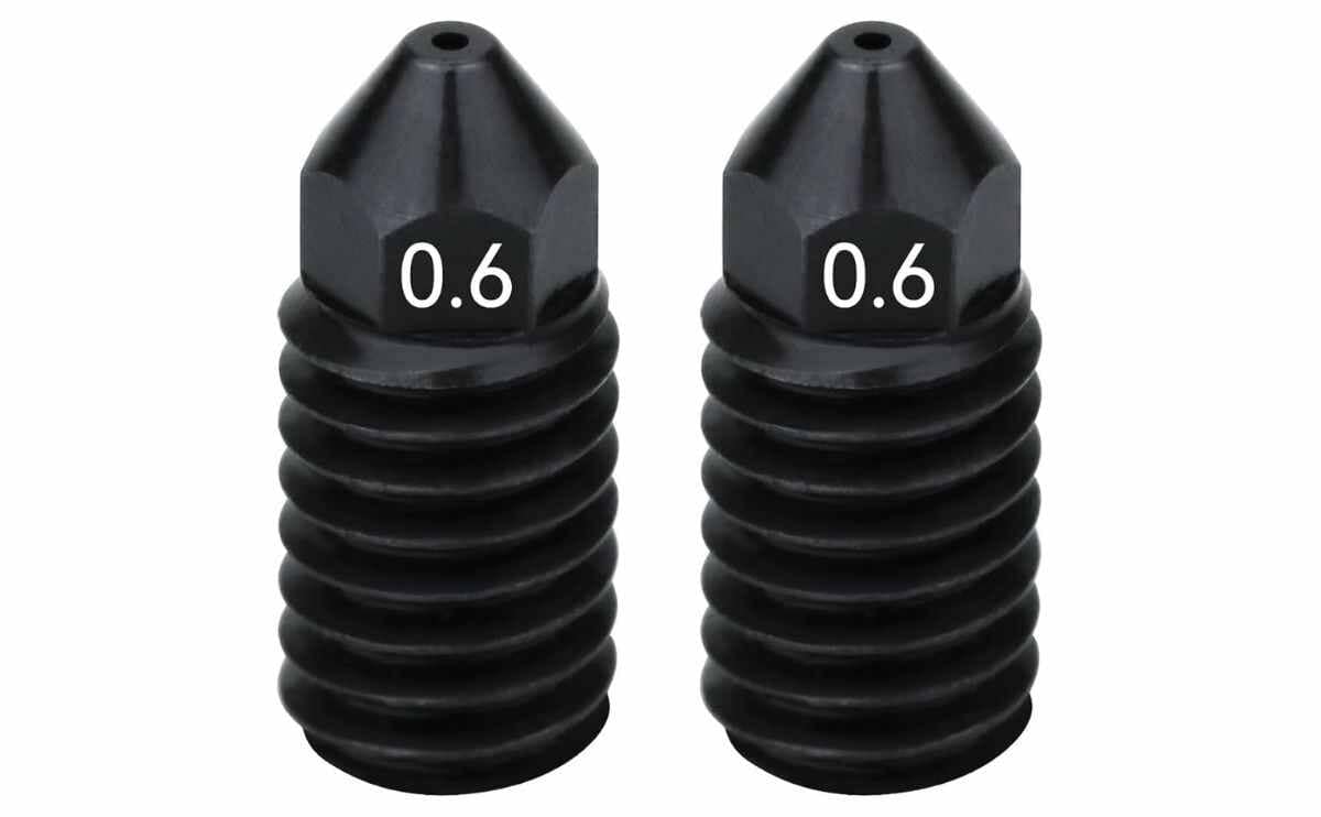 H2D Nozzle Size 0.6mm Hardened Steel Nozzle for Bambu Lab H2D H2S A1 Wear Resistant 3D Printer Nozzle 2 H2D Nozzle Size 0.6mm Hardened Steel Nozzle for Bambu Lab H2D H2S A1 Wear Resistant 3D Printer Nozzle - Image 2