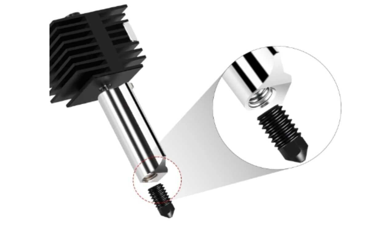 H2D Nozzle Size 0.6mm Hardened Steel Nozzle for Bambu Lab H2D H2S A1 Wear Resistant 3D Printer Nozzle 4 H2D Nozzle Size 0.6mm Hardened Steel Nozzle for Bambu Lab H2D H2S A1 Wear Resistant 3D Printer Nozzle - Image 4