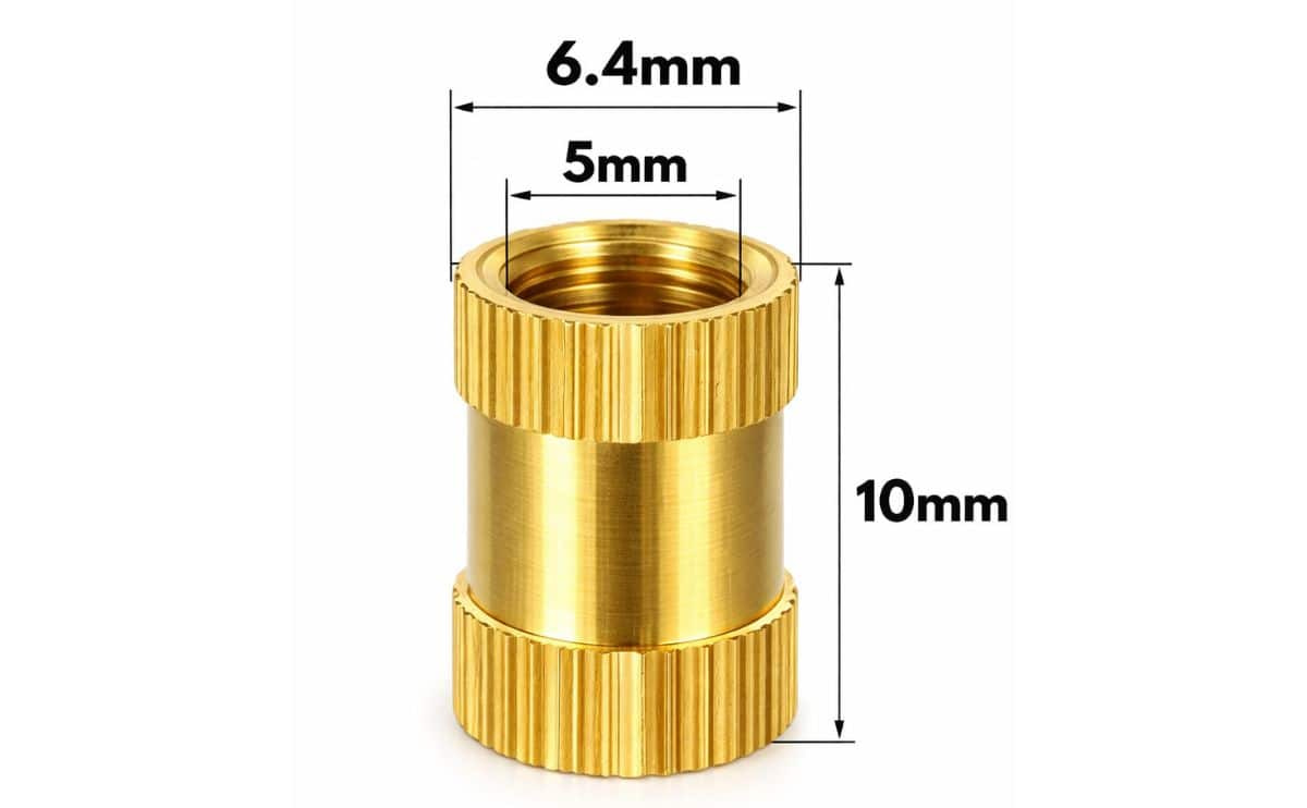 Brass Insert M5x10 for 3D Printer Parts 5 Brass Insert M5x10 for 3D Printer Parts - Image 5