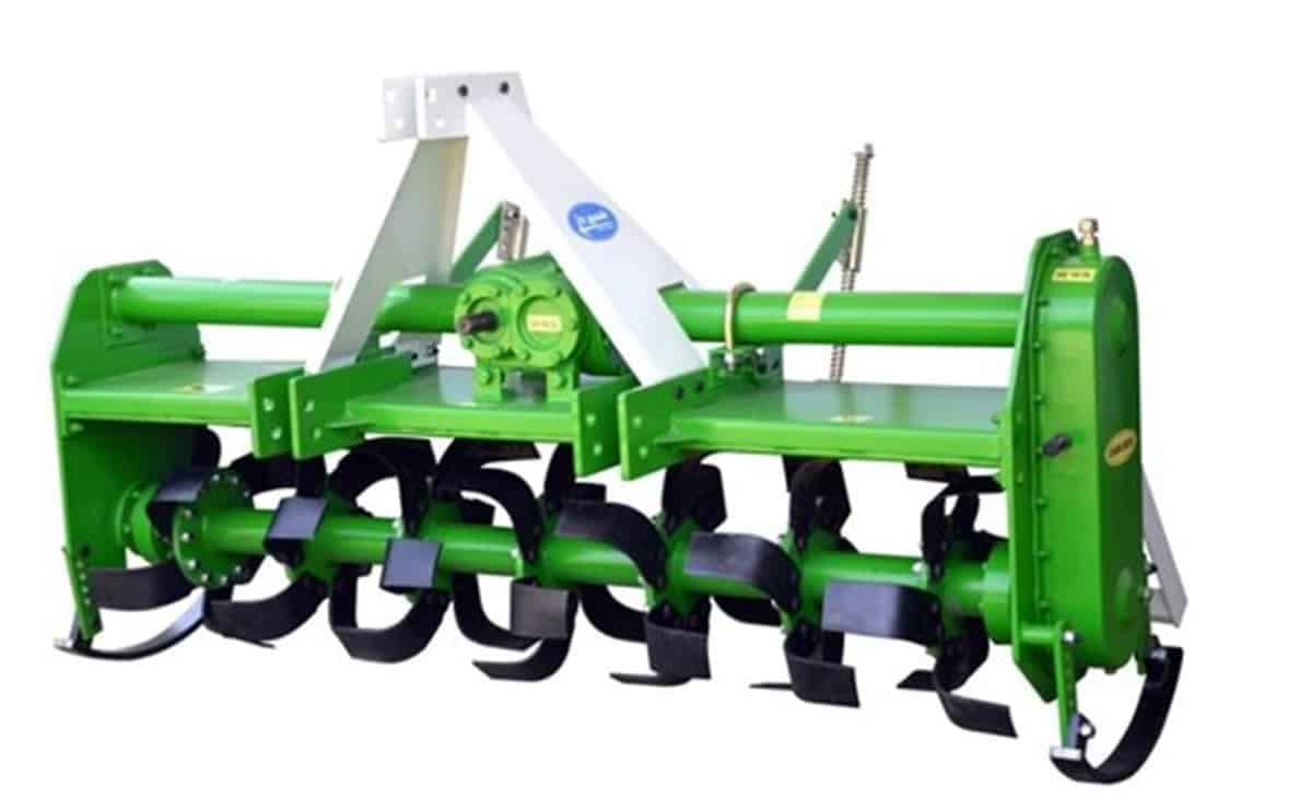 Multi speed tractor rotavator