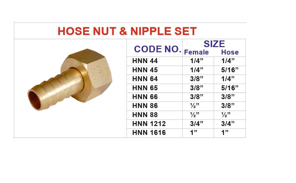 ND512 brass fittings house Nipple set 2