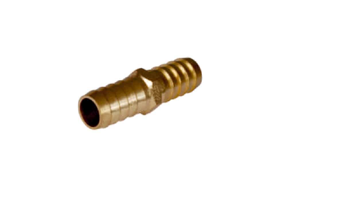 Brass straight joint nipple