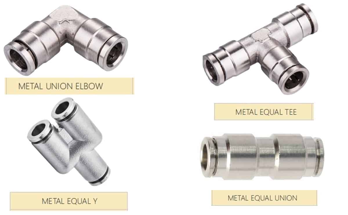 Metal push fitting