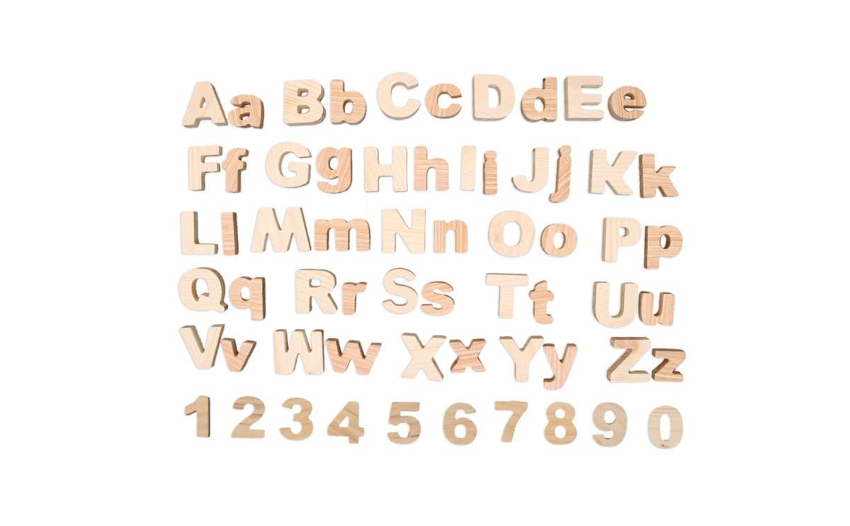 Wooden Alphabets and Numbers