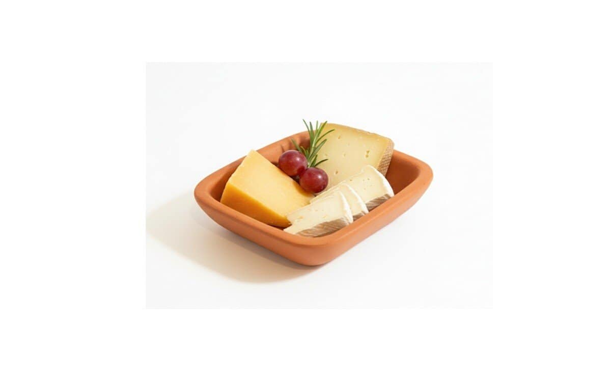 Rectangular Clay Serving Tray Natural Clay Kitchenware Clay Tray for Serving Food - Image 3