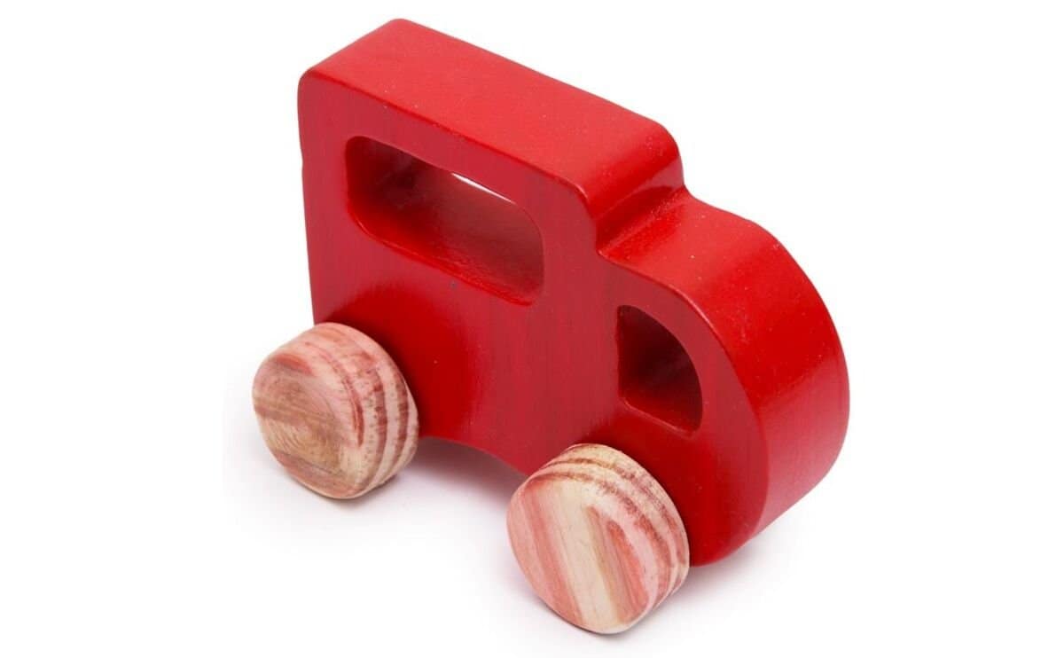 Wooden Milk Van Toy for Kids – Classic Wooden Milk Delivery Vehicle for Imaginative Play - Image 2