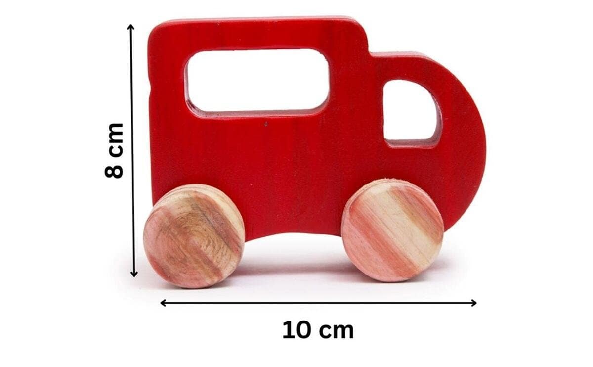 Wooden Milk Van Toy for Kids – Classic Wooden Milk Delivery Vehicle for Imaginative Play - Image 4