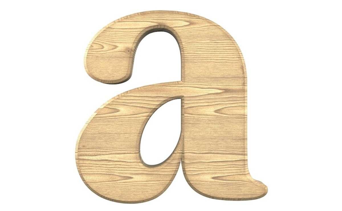 Wooden Lowercase Letters