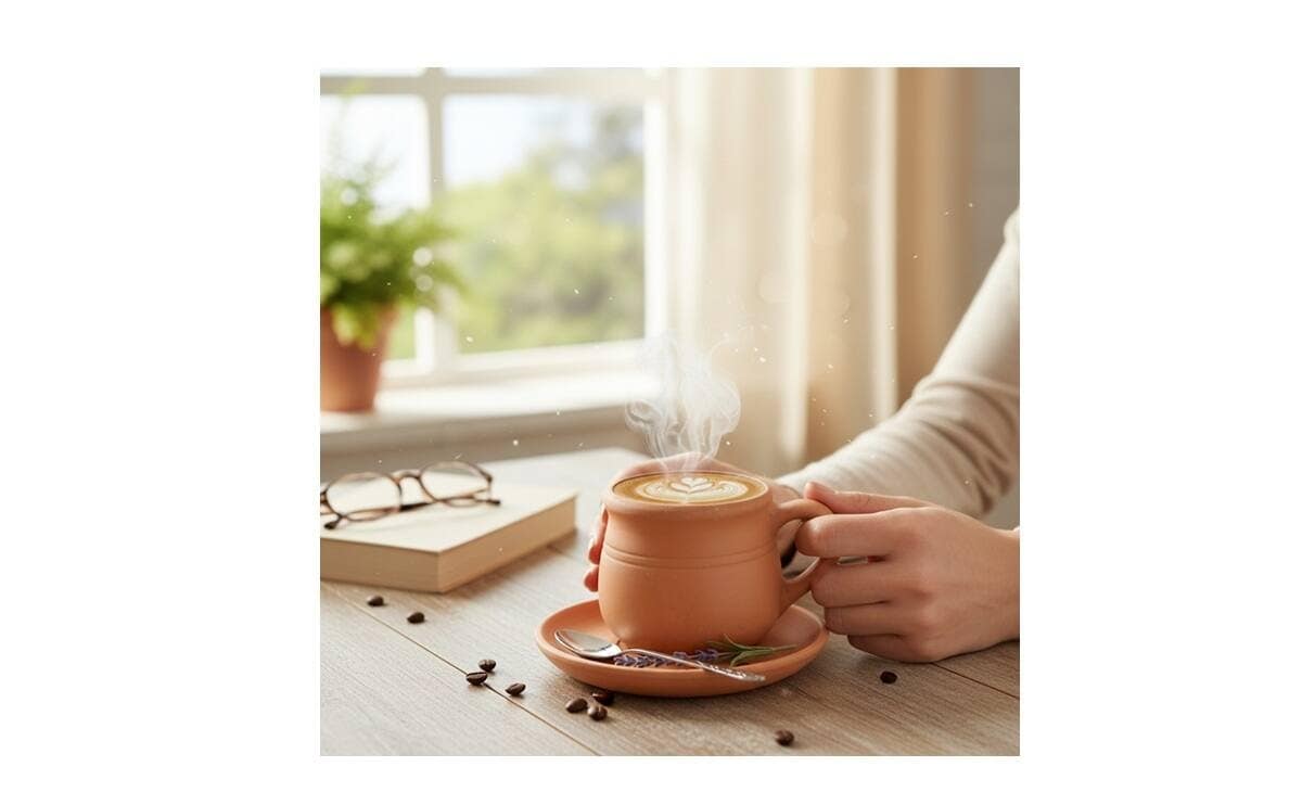 Traditional Clay Coffee Cup Earthen Coffee Cup for Authentic Taste - Image 3