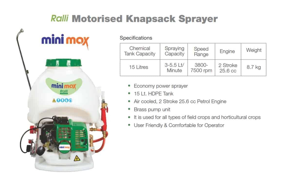 Ralli wolf power sprayer 15 L capacity high pressure agricultural