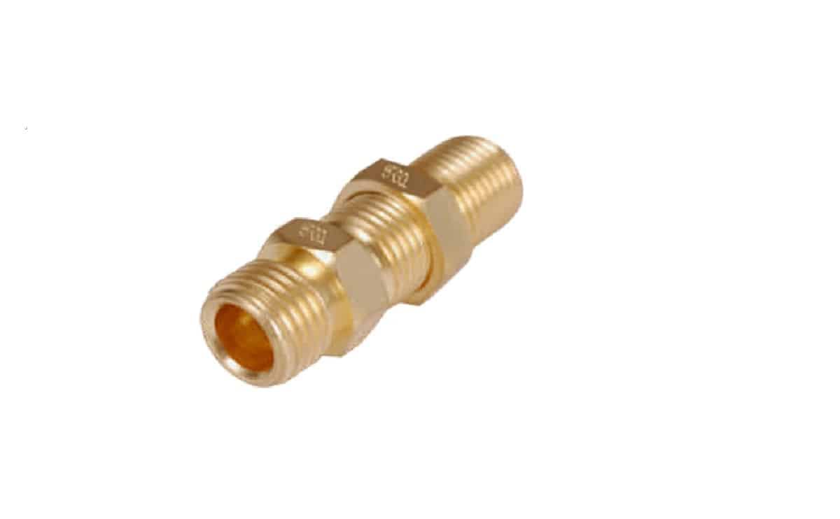 Brass union bulk head compression pipe fittings for plumbing, oil, gas