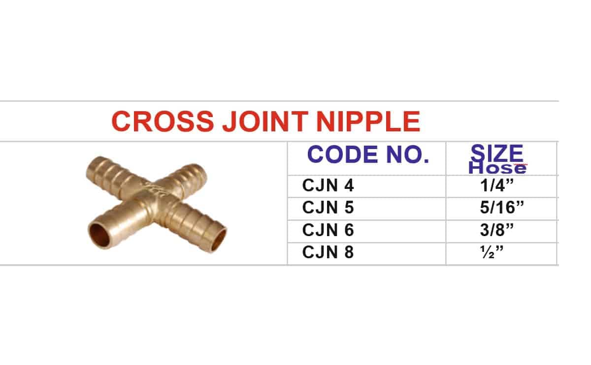 ND509 brass fittings house Cross Nipple 2