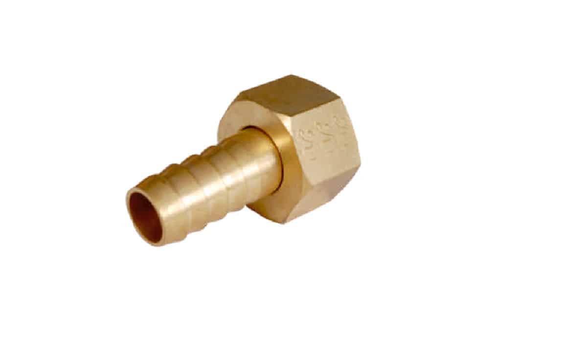 Brass hose nut