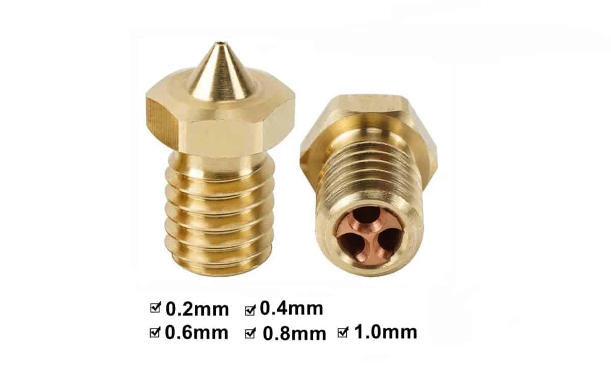 V6 CHT nozzle brass nozzles for 1.75mm Filament of 3D printer machine 1 V6 CHT nozzle