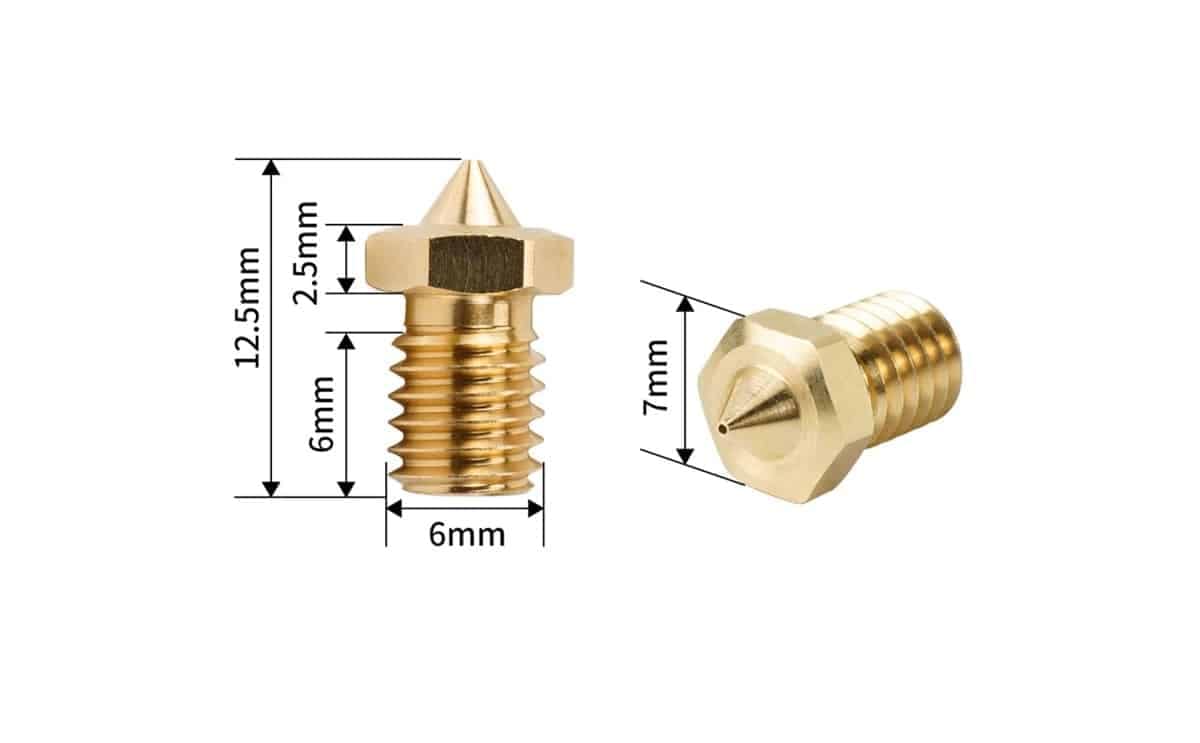 V6 CHT nozzle brass nozzles for 1.75mm Filament of 3D printer machine 3 V6 CHT nozzle brass nozzles for 1.75mm Filament of 3D printer machine - Image 3