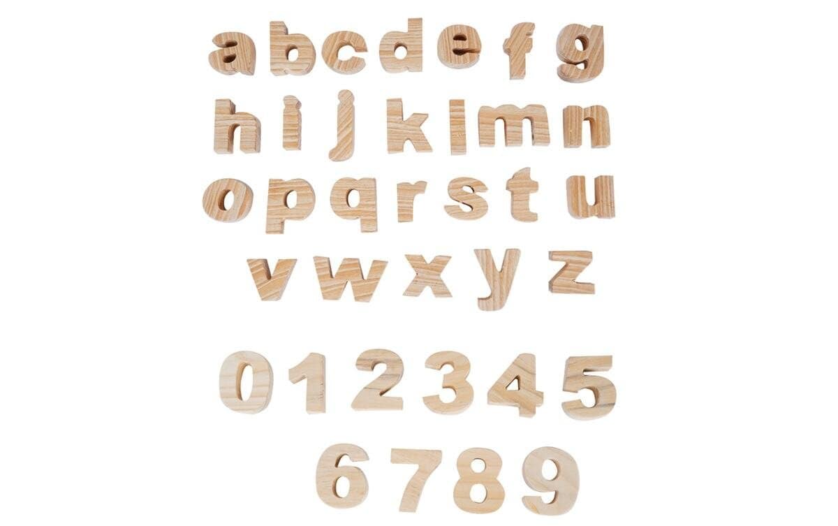 Wooden Alphabets and Numbers Learning Set – Uppercase, Lowercase & Numerals Educational Toy - Image 2