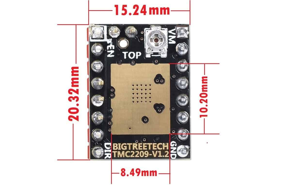 TMC2209 driver v1.3 bigtreetech for stepper motor of 3d printer 2 TMC2209 driver v1.3 bigtreetech for stepper motor of 3d printer - Image 2
