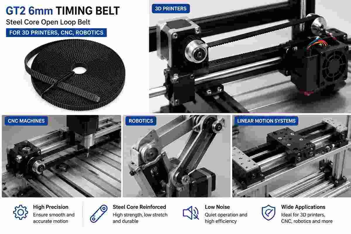 GT2 10mm Timing belt Steel Core Open loop belt for 3D printer - Image 4