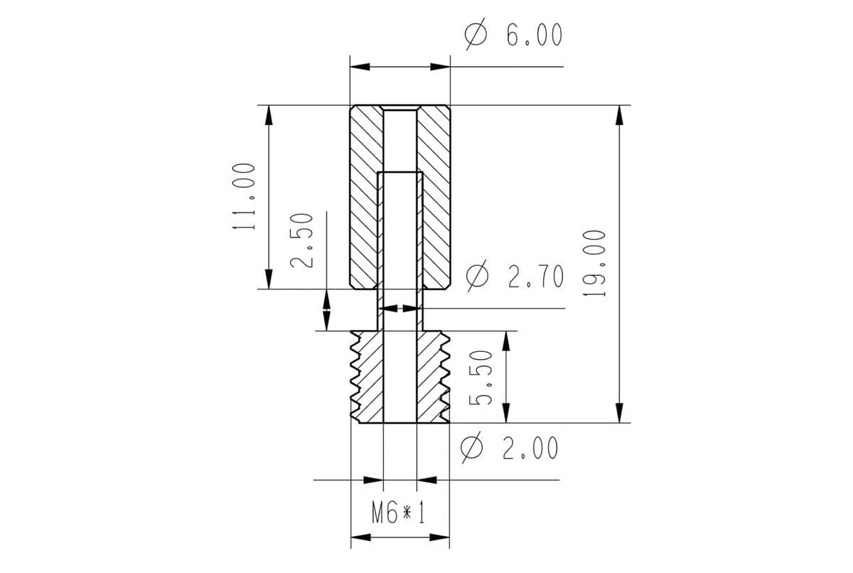 Ender3 S1 Sprite Throat Copper plus Titanium Alloy Throat Tube Bimetal Heatbreak - Image 4
