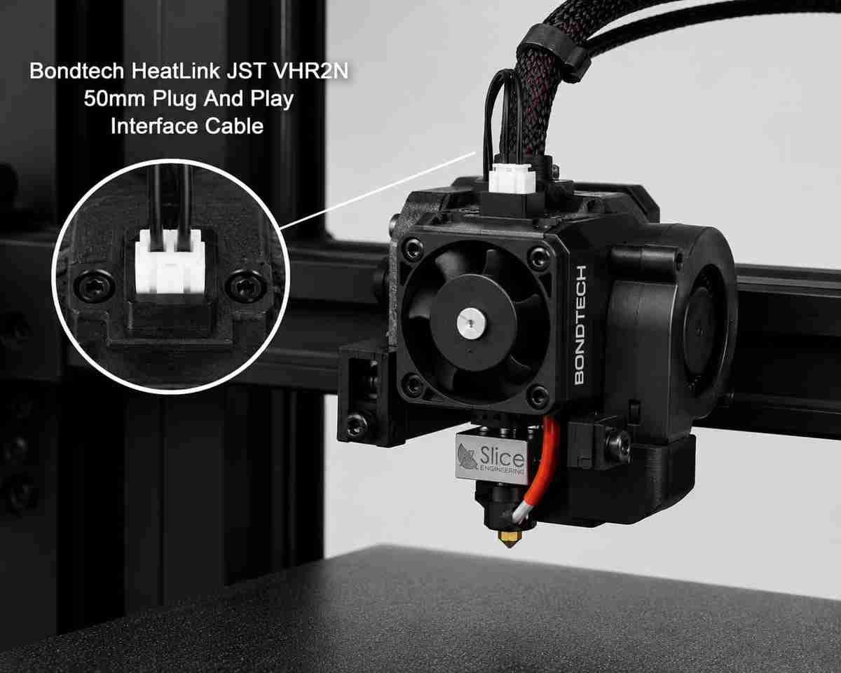 Bondtech HeatLink JST VHR-2N  50mm Plug And Play Interface Cable - Image 4