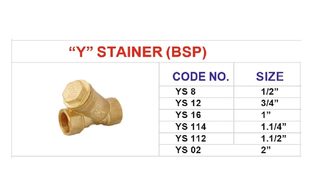 ND522 brass fittings stainer 2