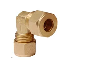 Brass elbow pipe fitting