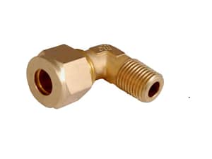 male brass elbow