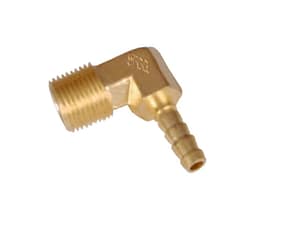 Brass hose elbow