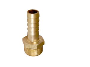 Brass hose nipple male