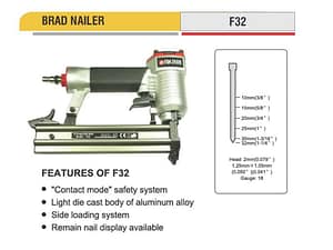 Professional Pneumatic Tools - BRAD NAILER F32