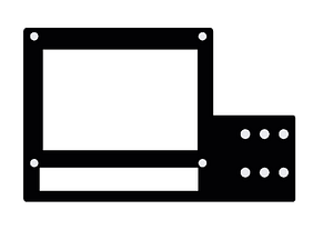 LCD 12864 display holder