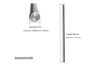 8mm Smooth Rods for 3D Printers And CNC Machines Durable And Reliable Linear Motion - 300mm