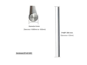 8mm Smooth Rods for 3D Printers And CNC Machines Durable And Reliable Linear Motion - 400mm