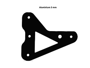 Idler Frame Mount Mild Steel material for 2040 Aluminium Profile 3D Printer - Al 3mm