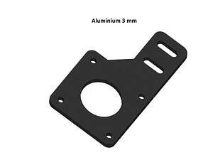 Nema17 Motor Holder Mildsteel/Aluminium for 2040 Profile 3D printer - Al 3mm