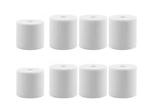 Silicone solid spacer hot bed leveling 3D printer heatbed part - Height: 18mm, Hole: 4mm, White ( without bur )