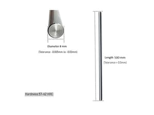 8mm Smooth Rods for 3D Printers And CNC Machines Durable And Reliable Linear Motion - 500mm