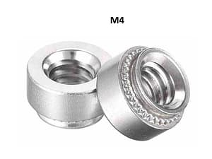 Clinch Nuts Stainless Steel Rivet Nut Round Head Steel Metal Sheet Mounting Hardware Fastener - M4