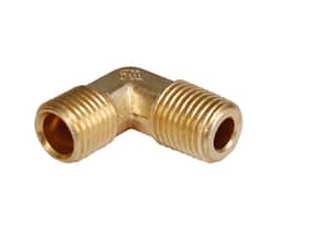 Brass elbow connector