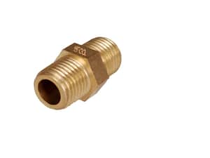 Brass hex nipple?pipe fittings for chemicals, flammable gases, slurries, and other plumbing applications