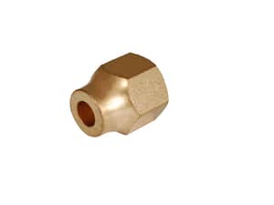 Brass flare nut long neck