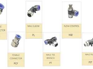 PU fittings Akari Pneumatic push in fittings for air, inert gases and other industrial and domestic applications