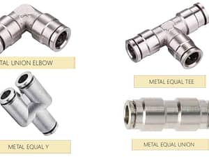Metal push fitting