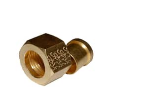 Brass solder nut