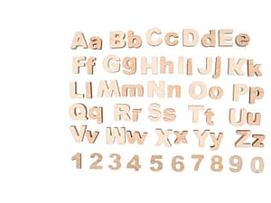 Wooden Alphabets and Numbers