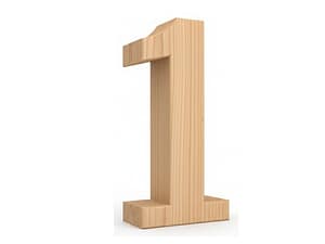 Wooden Numbers for Kids