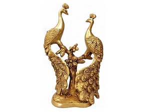 Brass Peacock Sculpture